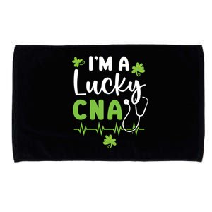 Im A Lucky Cna Certified Nursing Assistant Medical Gift Microfiber Hand Towel