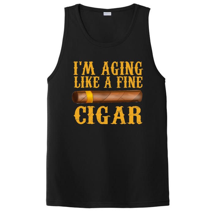 Im Aging Like A Fine Cigar Funny Fathers Day Dad Gift Idea PosiCharge Competitor Tank