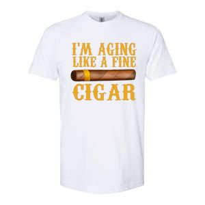 Im Aging Like A Fine Cigar Funny Fathers Day Dad Gift Idea Softstyle CVC T-Shirt