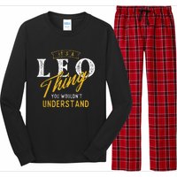 ItS A Leo Thing Zodiac Sign Astrology Birthday Horoscope Long Sleeve Pajama Set