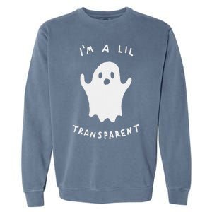 Im A Lil Transparent Garment-Dyed Sweatshirt