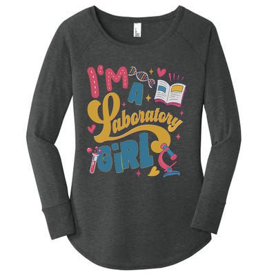 IM A Laboratory Girl Medical Lab Week 2024 Women's Perfect Tri Tunic Long Sleeve Shirt