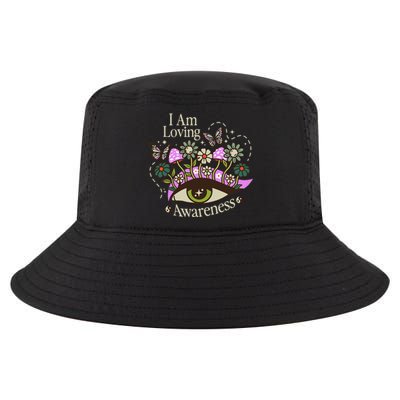 I Am Loving Awareness Ram Dass Mantra Mandala Cool Comfort Performance Bucket Hat