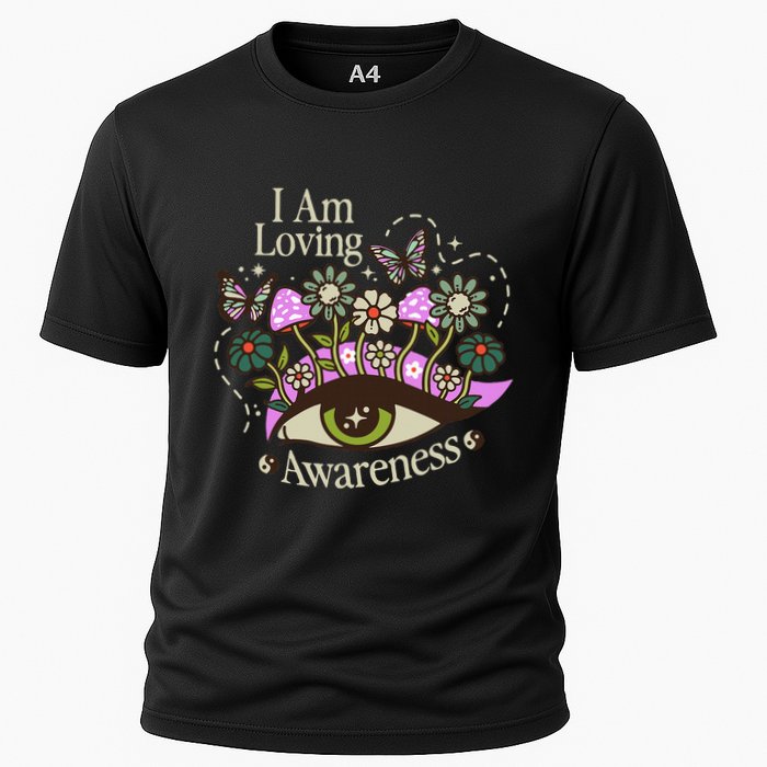 I Am Loving Awareness Ram Dass Mantra Mandala Cooling Performance Crew T-Shirt