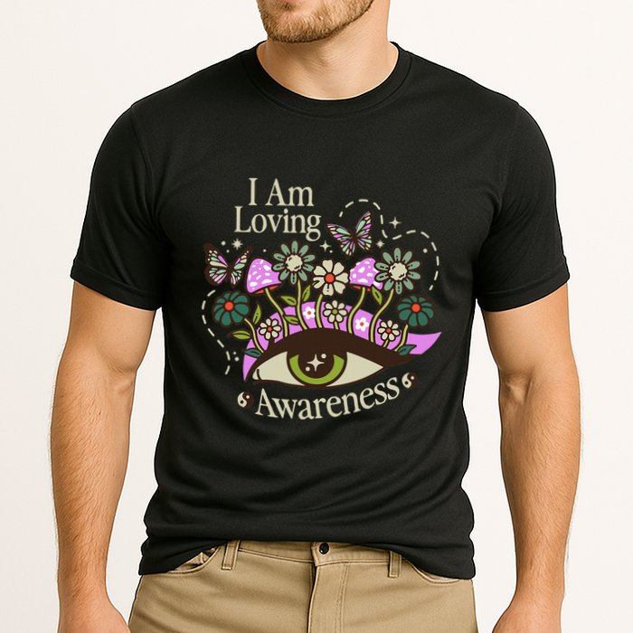 I Am Loving Awareness Ram Dass Mantra Mandala Cooling Performance Crew T-Shirt