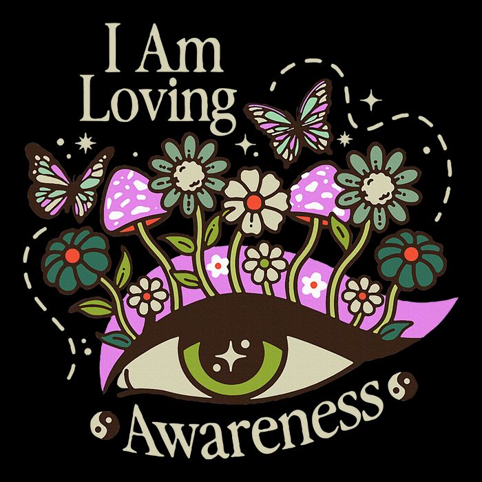 I Am Loving Awareness Ram Dass Mantra Mandala Cooling Performance Crew T-Shirt