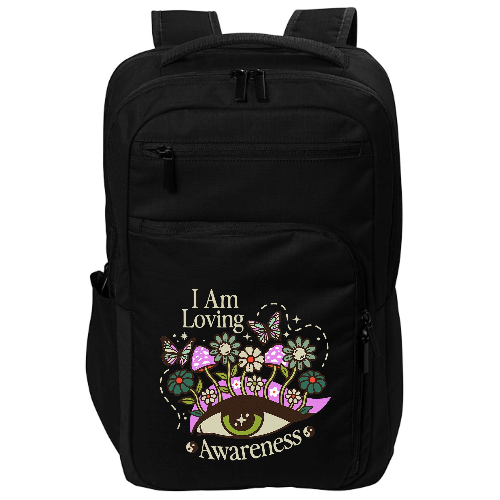 I Am Loving Awareness Ram Dass Mantra Mandala Impact Tech Backpack