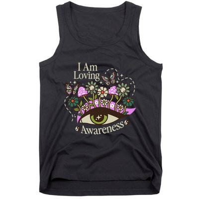 I Am Loving Awareness Ram Dass Mantra Mandala Tank Top