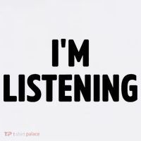 I Am Listening Funny White Lie Party Button