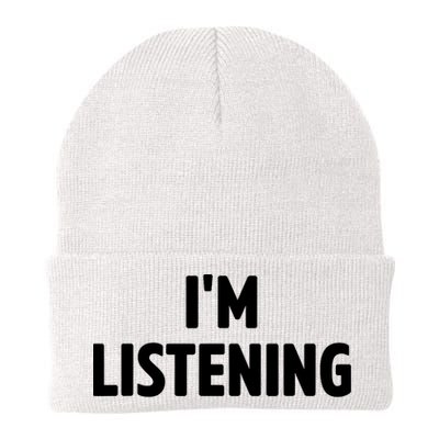 I Am Listening Funny White Lie Party Beanie