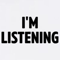 I Am Listening Funny White Lie Party Golf Towel