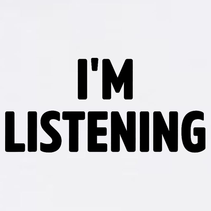 I Am Listening Funny White Lie Party Golf Towel
