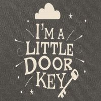 I'm A Little Door Key Mystery and Magic Creative Funny Cute Cotton Canvas Backpack