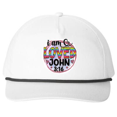 I Am Loved John 3:16 Snapback Five-Panel Rope Hat