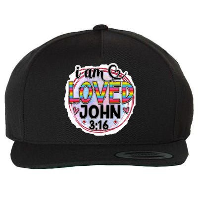 I Am Loved John 3:16 Wool Snapback Cap