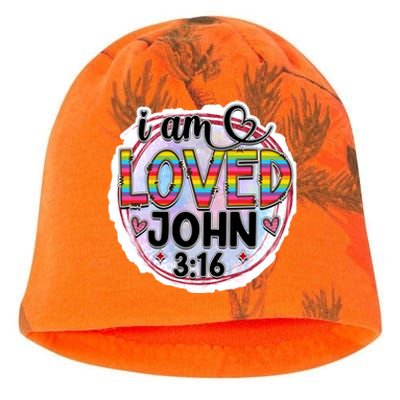 I Am Loved John 3:16 Kati - Camo Knit Beanie