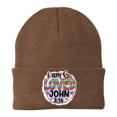 I Am Loved John 3:16 Knit Cap Winter Beanie