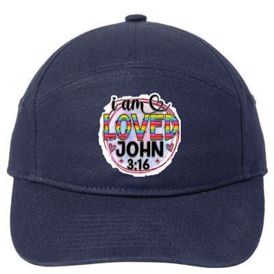 I Am Loved John 3:16 7-Panel Snapback Hat