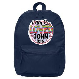 I Am Loved John 3:16 16 in Basic Backpack