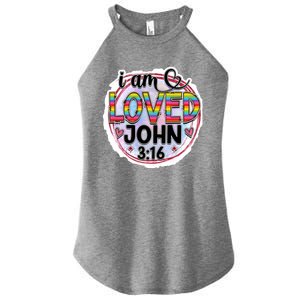 I Am Loved John 3:16 Women’s Perfect Tri Rocker Tank