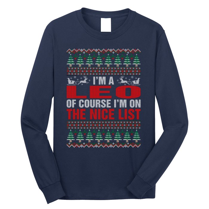 Im A Leo Ugly Christmas Long Sleeve Shirt