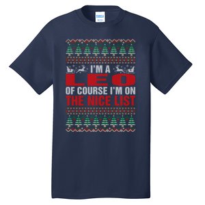 Im A Leo Ugly Christmas Tall T-Shirt