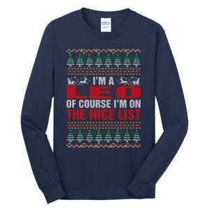 Im A Leo Ugly Christmas Tall Long Sleeve T-Shirt