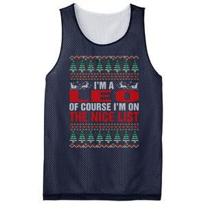 Im A Leo Ugly Christmas Mesh Reversible Basketball Jersey Tank