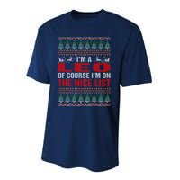 Im A Leo Ugly Christmas Performance Sprint T-Shirt