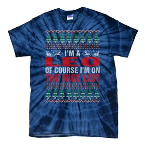 Im A Leo Ugly Christmas Tie-Dye T-Shirt