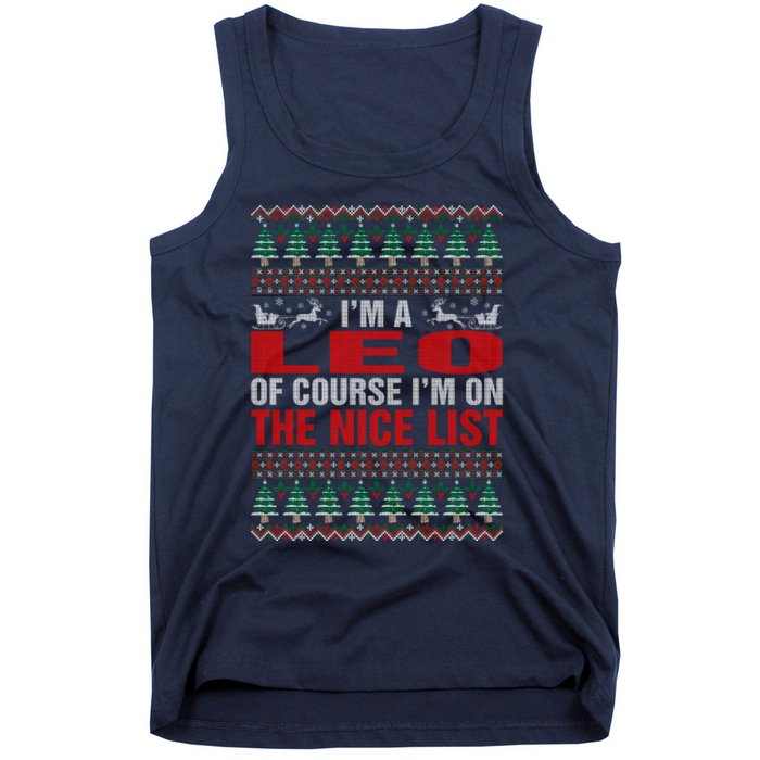 Im A Leo Ugly Christmas Tank Top