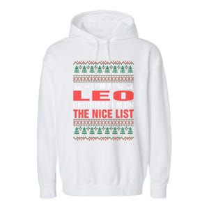 Im A Leo Ugly Christmas Garment-Dyed Fleece Hoodie