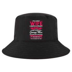 I'm A Lucky Wife I Have A Husband Funny Family Humor Wife Cute Gift Cool Comfort Performance Bucket Hat