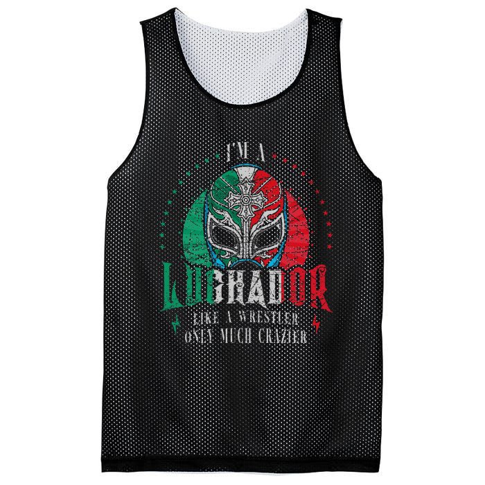 Im A Luchador Like A Wrestler Only Much Crazier Mesh Reversible Basketball Jersey Tank