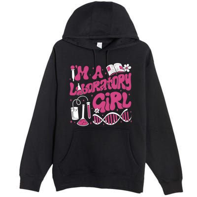 I Am Laboratory Girl Lab Week 2024 Premium Pullover Hoodie