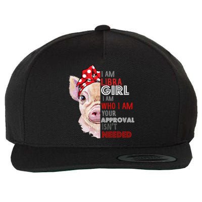 I Am Libra Who Loves Pigs Star Sign Zodiac Gift Wool Snapback Cap