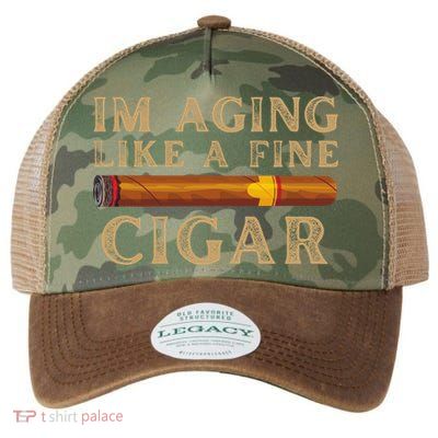 Im Aging Like A Fine Cigar Birthday Legacy Tie Dye Trucker Hat