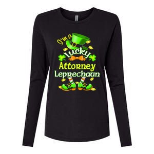 I'm A Lucky Attorney St Patrick's Leprechaun Costume Gift Womens Cotton Relaxed Long Sleeve T-Shirt