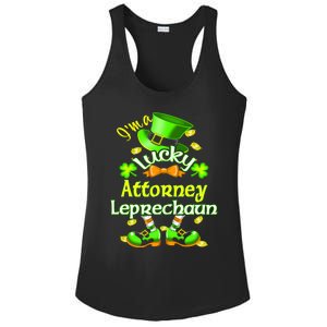 I'm A Lucky Attorney St Patrick's Leprechaun Costume Gift Ladies PosiCharge Competitor Racerback Tank