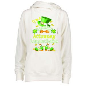 I'm A Lucky Attorney St Patrick's Leprechaun Costume Gift Womens Funnel Neck Pullover Hood