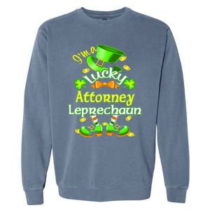 I'm A Lucky Attorney St Patrick's Leprechaun Costume Gift Garment-Dyed Sweatshirt