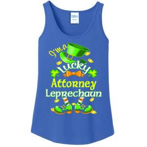 I'm A Lucky Attorney St Patrick's Leprechaun Costume Gift Ladies Essential Tank