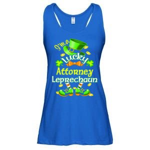 I'm A Lucky Attorney St Patrick's Leprechaun Costume Gift Ladies Essential Flowy Tank