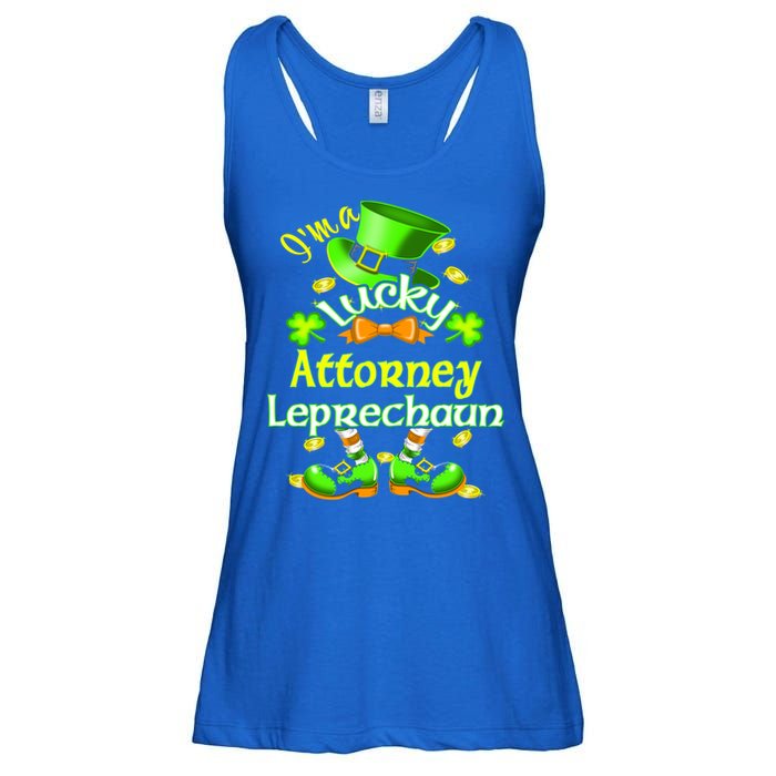 I'm A Lucky Attorney St Patrick's Leprechaun Costume Gift Ladies Essential Flowy Tank