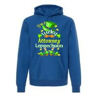 I'm A Lucky Attorney St Patrick's Leprechaun Costume Gift Premium Hoodie