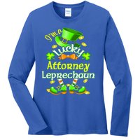 I'm A Lucky Attorney St Patrick's Leprechaun Costume Gift Ladies Long Sleeve Shirt