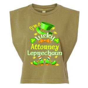 I'm A Lucky Attorney St Patrick's Leprechaun Costume Gift Garment-Dyed Women's Muscle Tee