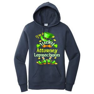 I'm A Lucky Attorney St Patrick's Leprechaun Costume Gift Women's Pullover Hoodie