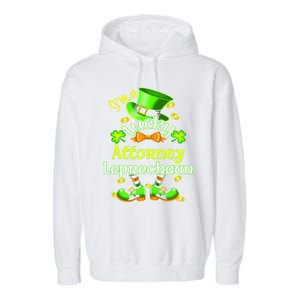 I'm A Lucky Attorney St Patrick's Leprechaun Costume Gift Garment-Dyed Fleece Hoodie