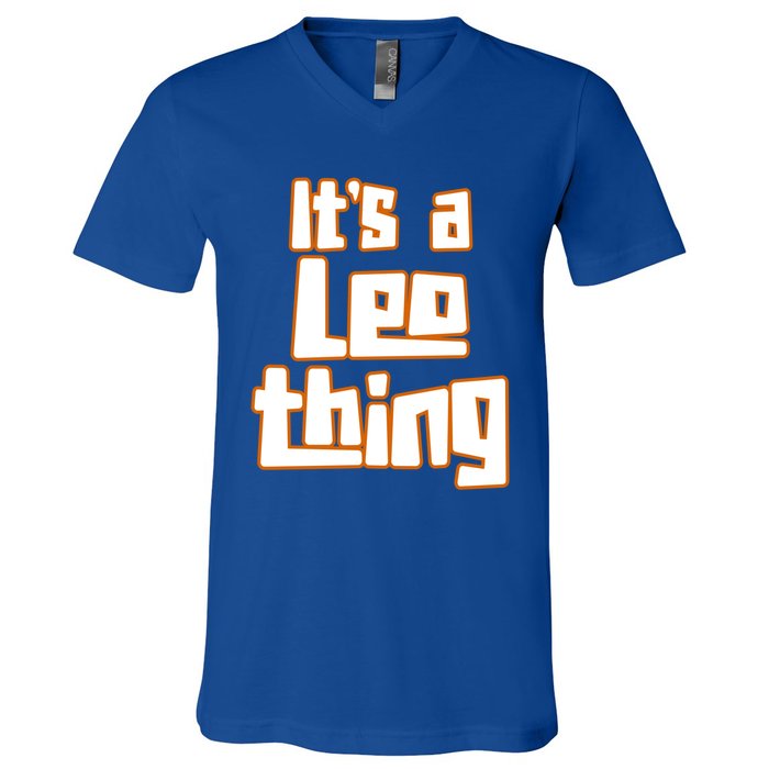 Its A Leo Thing Gift V-Neck T-Shirt